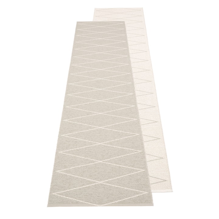 Max. omkeerbaar tapijt, 70 x 240 cm in linnen / vanille van Pappelina 