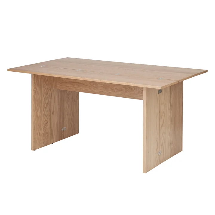 Flip Tafel, 3-voudig opklapbaar in eikenhout van Design House Stockholm