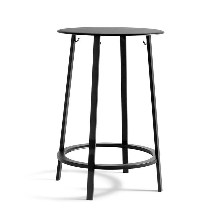 Draaibalk tafel Ø 70 x H 105 cm van Hooi in het zwart