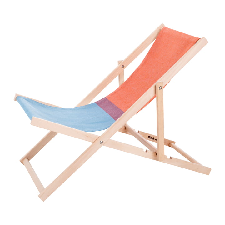 Strandstoel in rood / blauw van Weltevree 