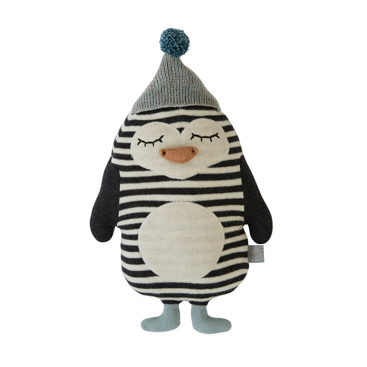 Gebreide knuffel baby-pinguïn Bob door OYOY