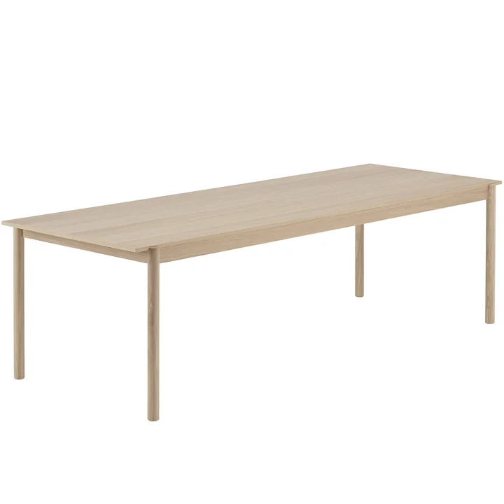 Lineair Houten eettafel 260 x 90 cm in eikenhout van Muuto 