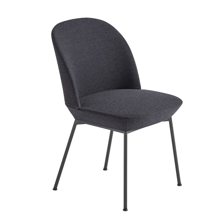 Oslo Side Chair in antraciet zwart / antraciet zwart (Ocean 601) door Muuto 