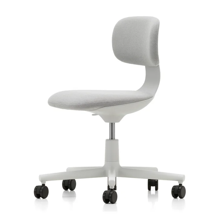 Rookie Bureaustoel van Vitra in soft grey / Plano cream white / sierra grey