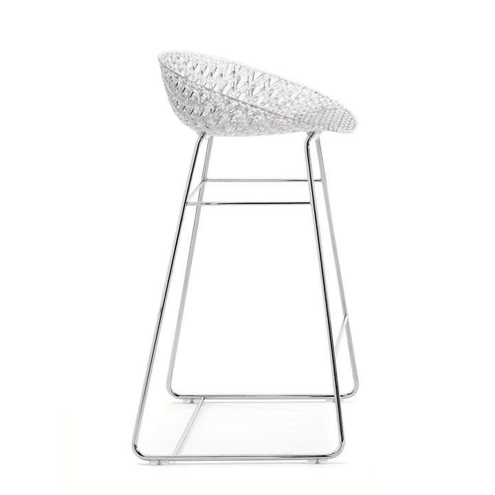 Smatrik Barstoel van Kartell in verchroomd/kristal
