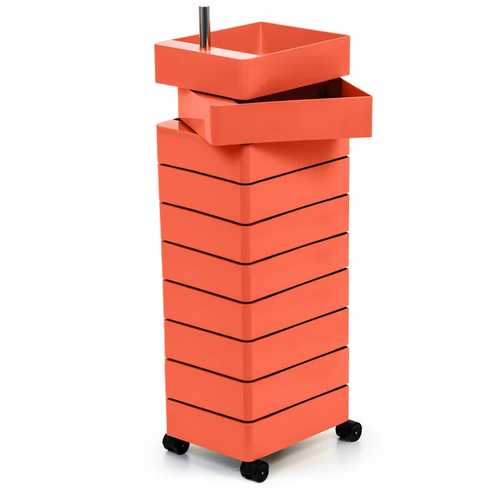 360° Container 10 vakken in roze van Magis