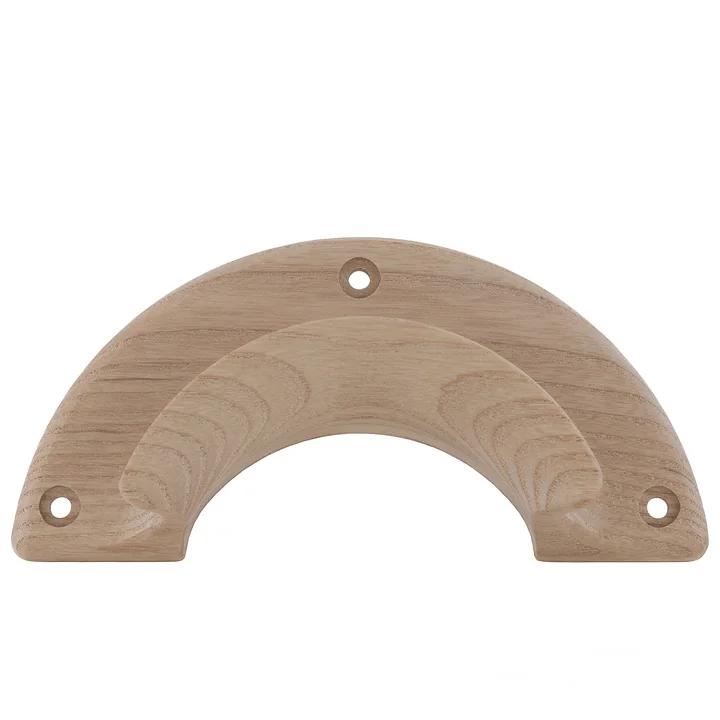 Vuilnisbakhanger van Korbo gemaakt van essenhout