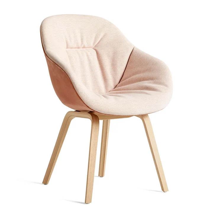 About A Chair AAC 123 Soft Duo, mat gelakte eik / interieurbekleding Mode 026 / rug Lola Rose van HAY