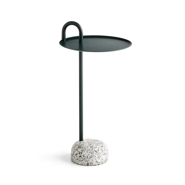 Bowler bijzettafel, Ø 36 cm / H 70,5 cm in dennengroen van HAY