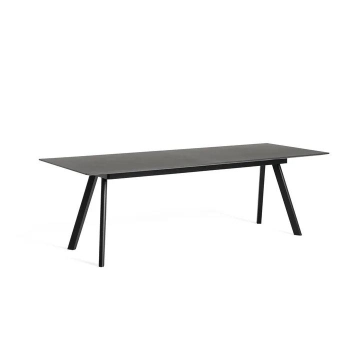 Copenhague CPH30 Uitschuifbare eettafel, L 160/310 x B 80 x H 74 cm, zwart gebeitst eiken by HAY
