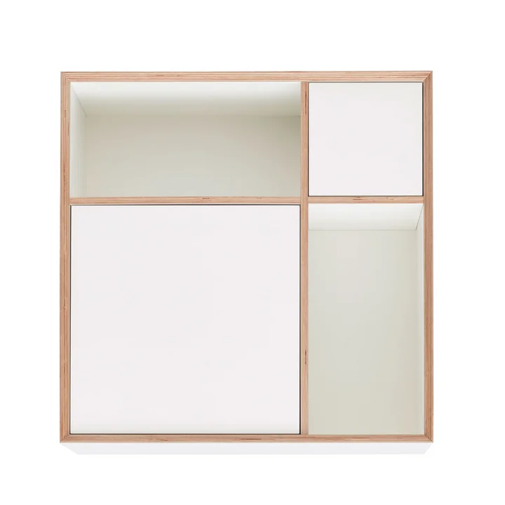 Vertiko Ply Sideboard One van Müller Small Living in CPL zuiver wit (RAL 9010)