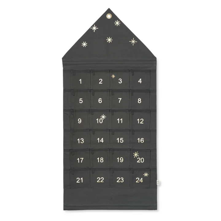 Huis adventskalender van ferm Wonen in breed/donkergroen