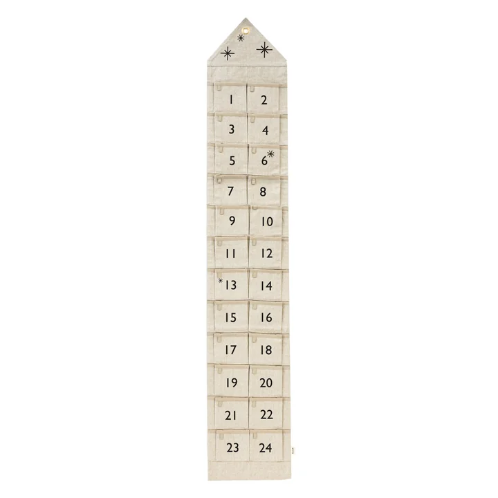 Huis adventskalender van ferm Wonen in smal/zand