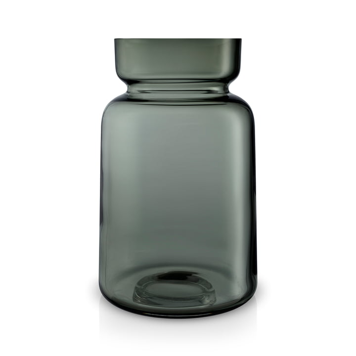 Silhouet glazen vaas H 22 cm van Eva Solo in grijs gerookt glas