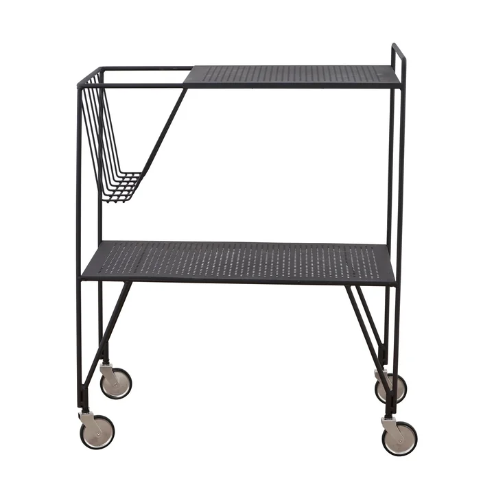 Serveerwagen Gebruik 65 cm van de huisarts in het zwart