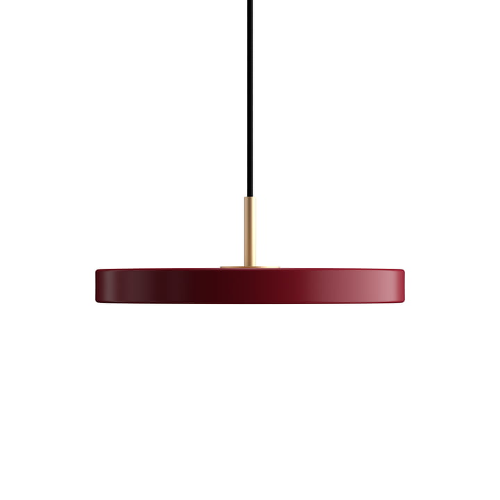 Asteria Mini LED hanglamp van Umage in ruby red