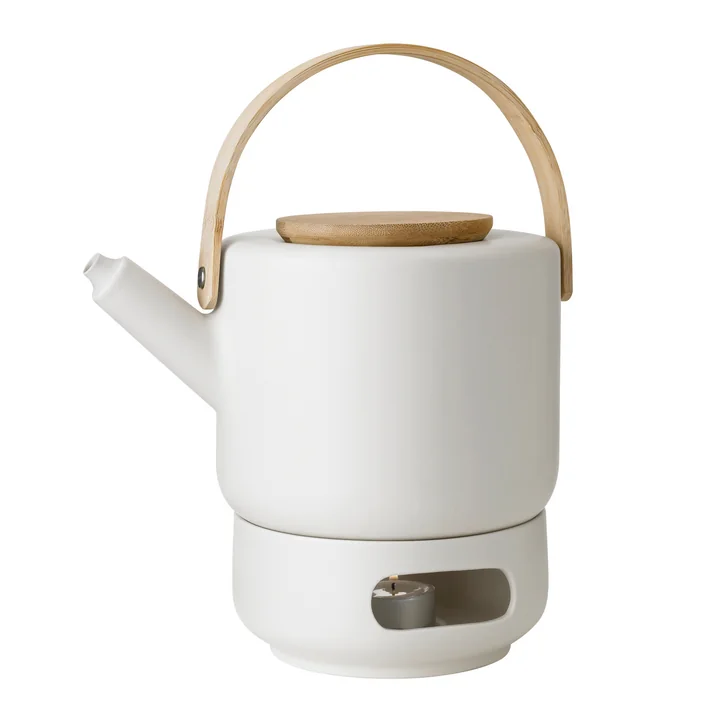 Theo Stelton Theepot met theepotwarmer van in zand