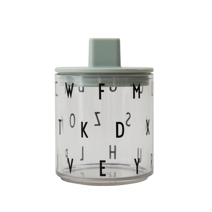 Drinkhulpstuk voor AJ Kids Personal drinkglas van Design Letters in groen met glas