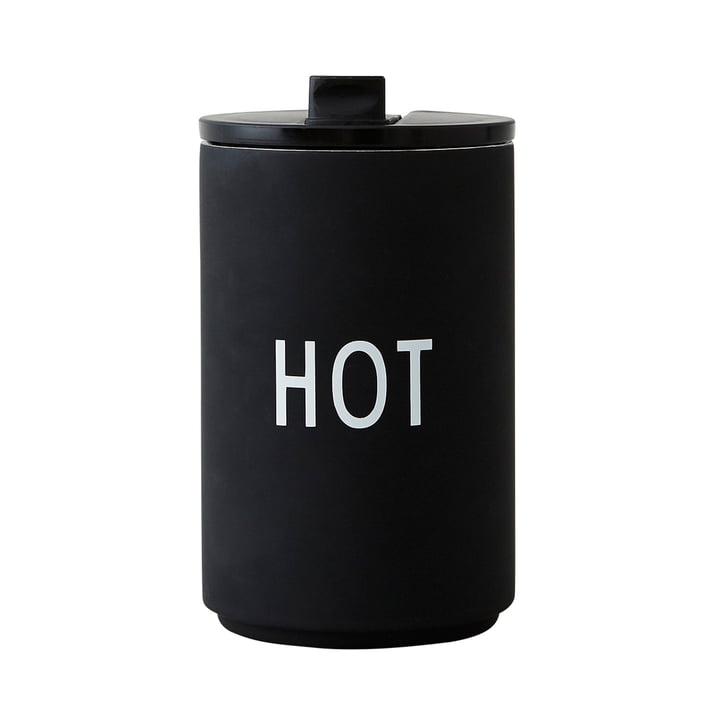 Thermo Cup 0,35 l Hot van Design Letters in zwart