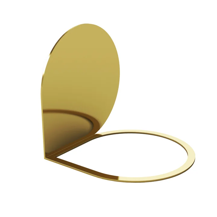 Stijl boekensteun 14 x 14 cm van AYTM in goud