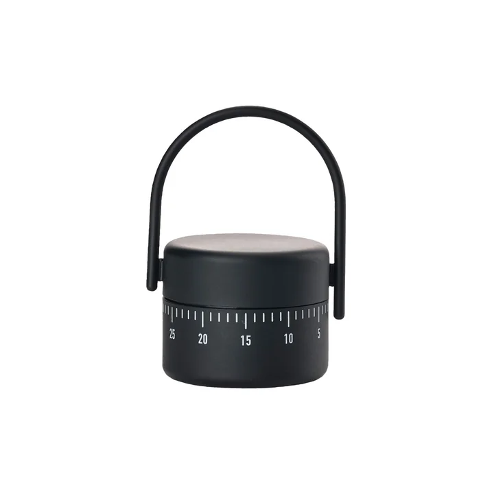 Singles Korte tijd wekker met handvat van Zone Denmark in zwart