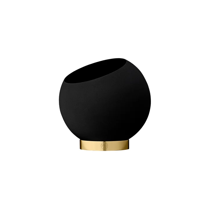 Bol bloempot, Ø 17 x H 15,4 cm, zwart by AYTM