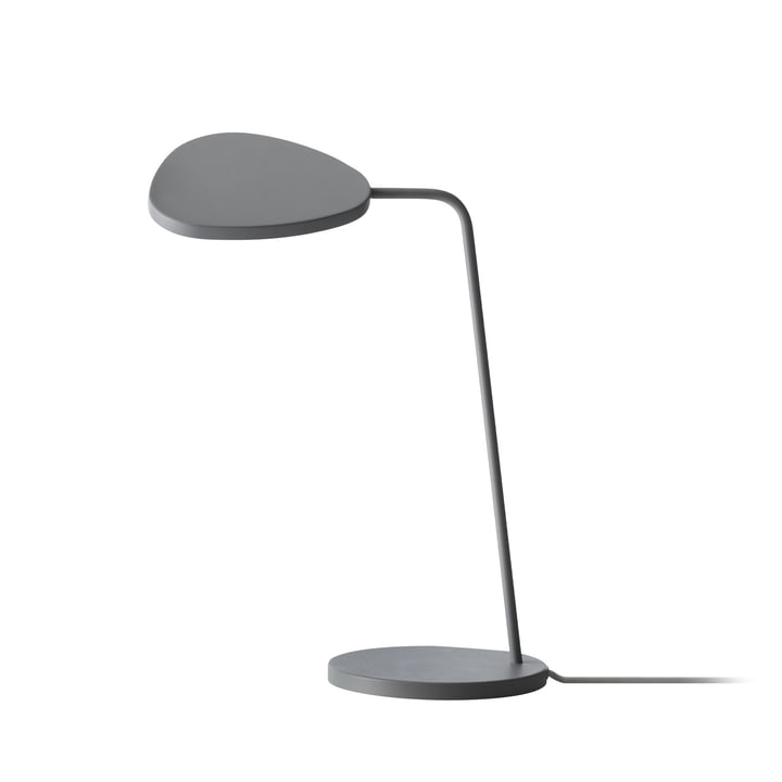 Blad LED-tafelverlichting van Muuto in het grijs