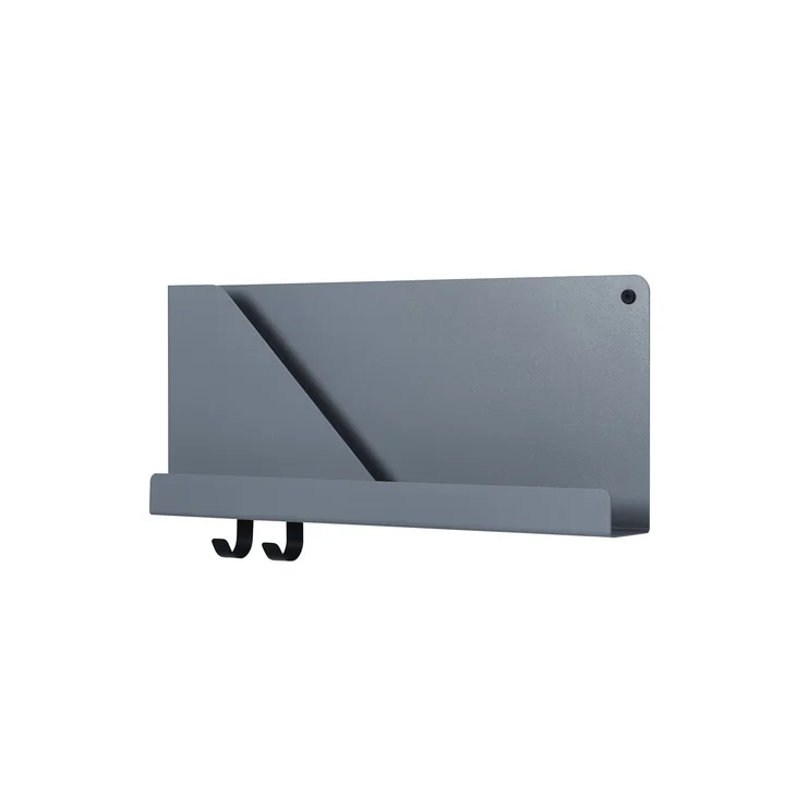 Muuto Opgevouwen planken 51 x 22 cm uit in blauw-grijs
