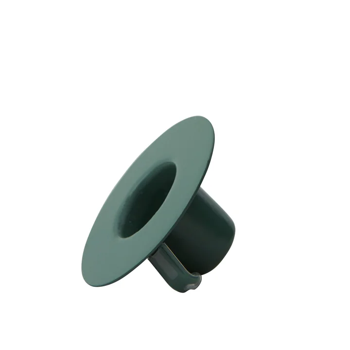 Kaarshouder voor AJ porseleinen minibeker en vaas van Design Letters in donkergroen