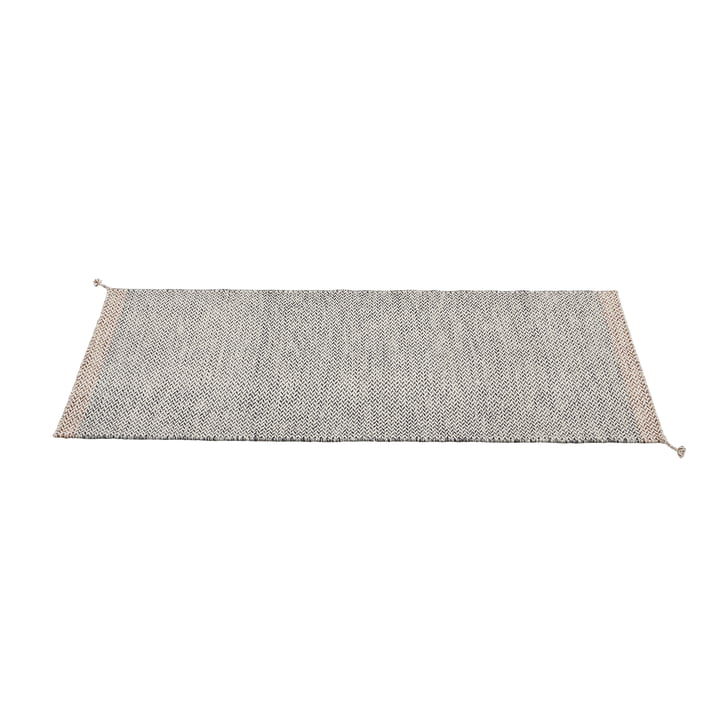 Ply tapijtloper 80 x 200 cm van Muuto in zwart en wit