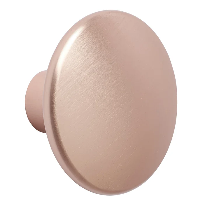 Wandhaak " The Dots Metal " enkel groot door Muuto in roze