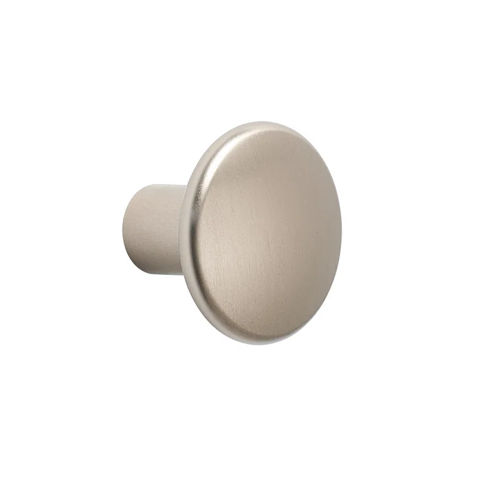 Wandhaak " The Dots Metal " enkel small by Muuto in taupe