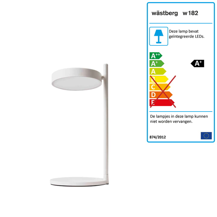 w182 Pastille LED-tafelverlichting b2 van Wästberg in zacht wit