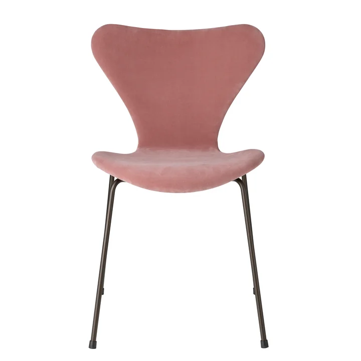 Series 7 Velvet Edition stoel volledig bekleed met Fritz Hansen in misty rose