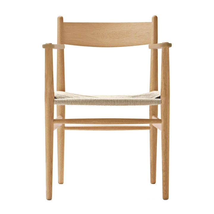 CH37 Stoel van Carl Hansen in geolied eikenhout / vlechtwerk naturel