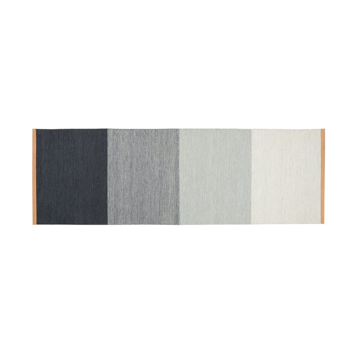Velden tapijt 80 x 250 cm van Design House Stockholm in blauw/grijs