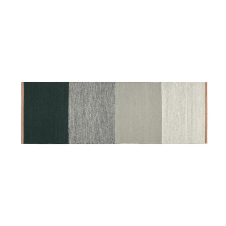 Velden tapijt 80 x 250 cm van Design House Stockholm in groen/grijs