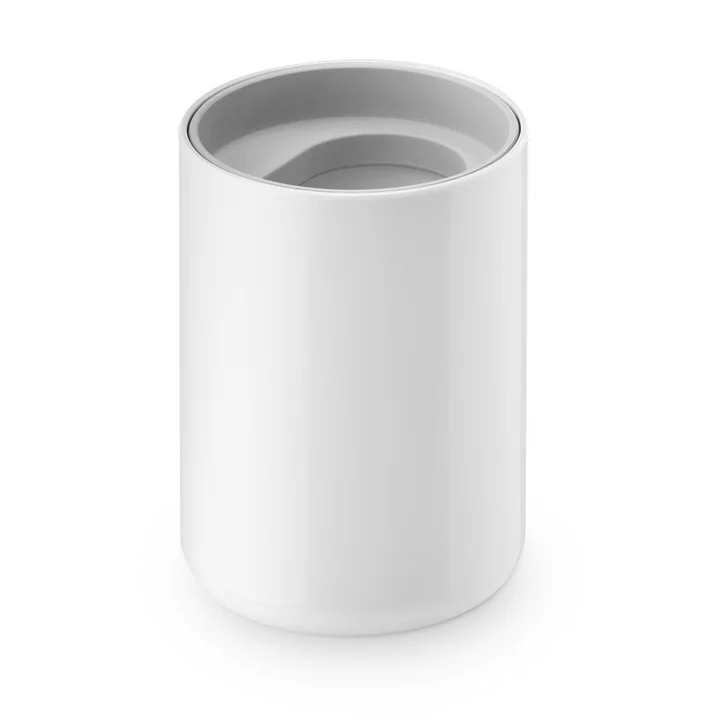 Lunar tandenborstelbeker van Authentics in wit/grijs