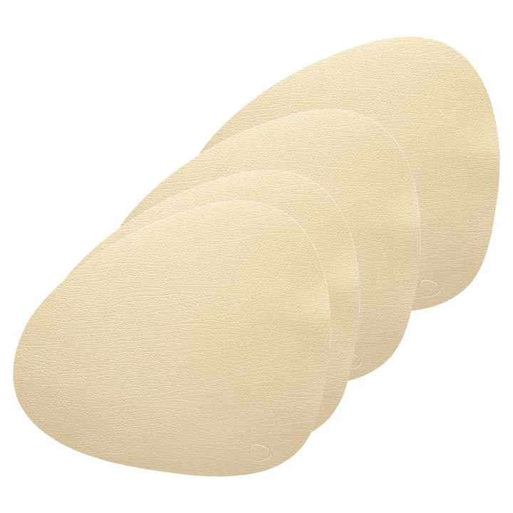 Placemat Curve L van Lind DNA in Hippo goud (set van 4)