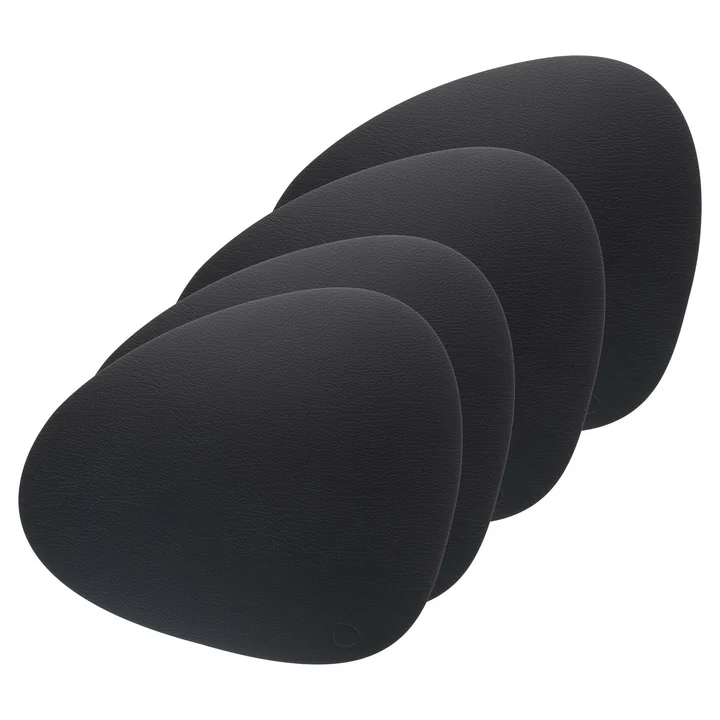 Placemat Curve L van Lind DNA in Bull zwart (set van 4)