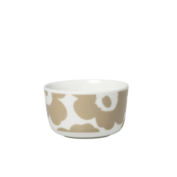 Oiva Unikko Kom 250 ml, wit / beige van Marimekko