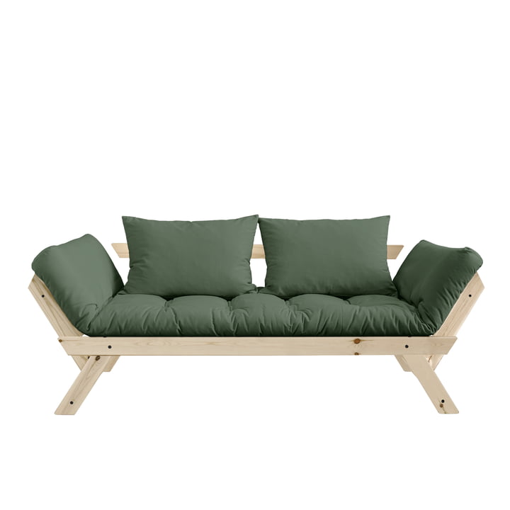 Bebop Sofa van Karup Design in natuurlijk pijnbomen / olijfgroen