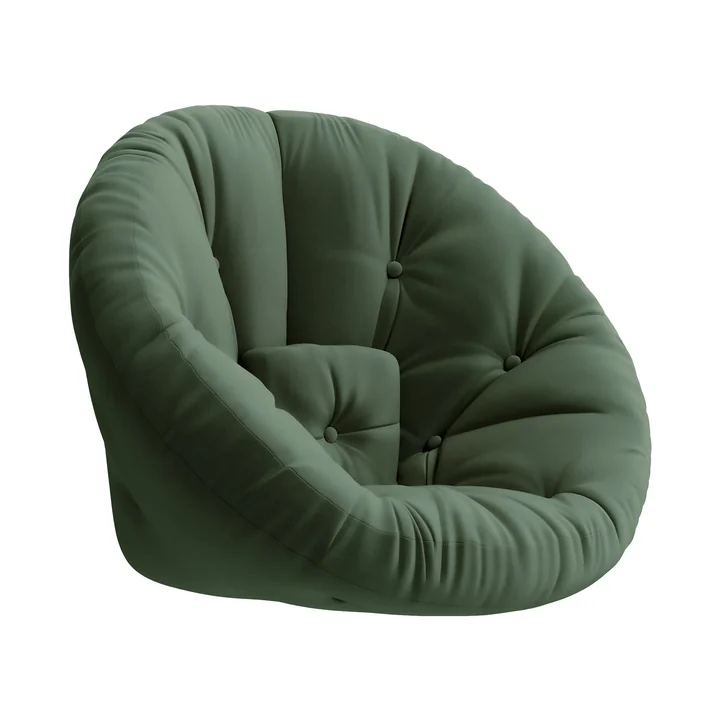 Nido Opvouwbare fauteuil van Karup Design in olijfgroen