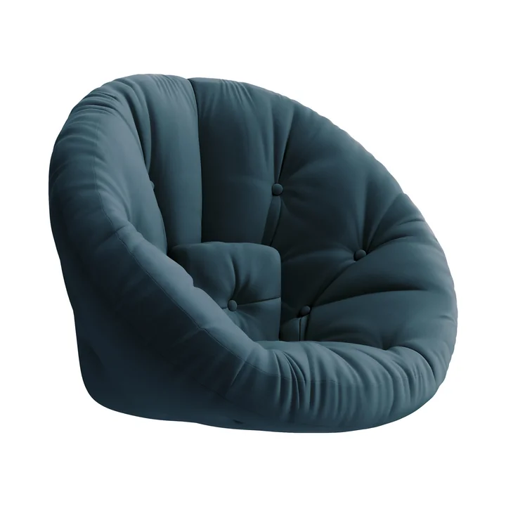 Nido Opvouwbare fauteuil van Karup Design in petrolblauw