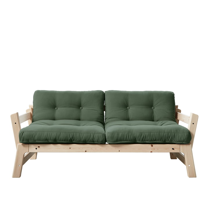 Step Sofa Karup Design in natuurlijk pijnbomen / olijfgroen