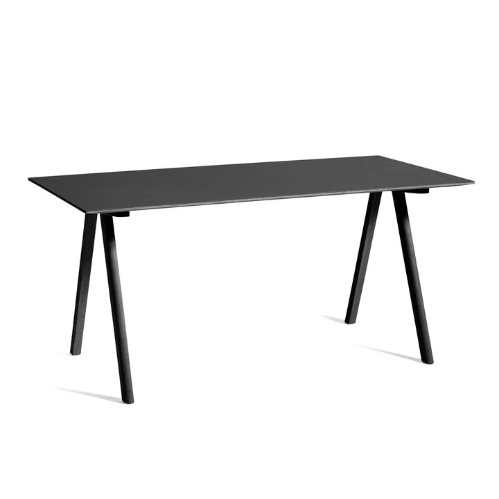 Copenhague CPH10 Tafel, 160 x 80 cm, zwart gebeitst eiken / zwart van HAY