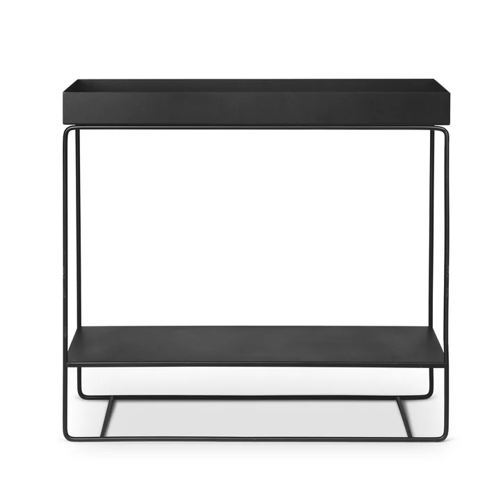 Plantenbak met 2 niveaus, zwart door gefermenteerd Leven