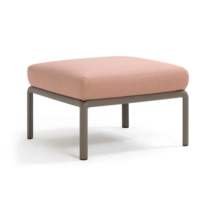 Komodo Pouf, tortora / roze quarzo van Nardi