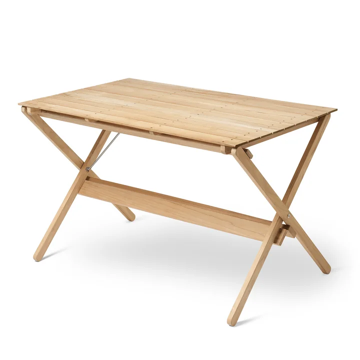 BM3670 Eettafel 71,5 x 115 cm van Carl Hansen onbehandeld teakhout
