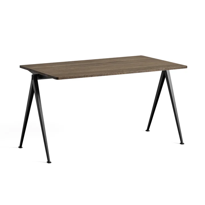 Pyramid Tafel 01 140 x 75 cm van HAY gerookt in eiken / zwart